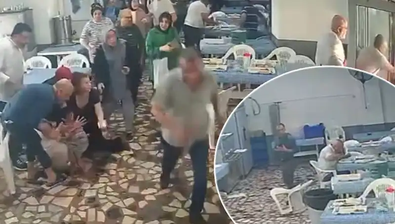 Yemekhanede Deprem Anı: Birçok Kişi Kaçarken O Yemeğini Bırakmadı