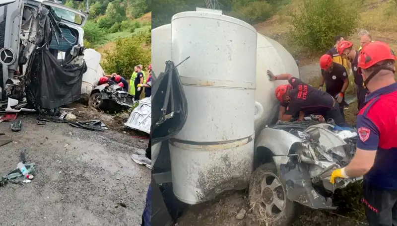 Beton Mikseri Otomobilin Üzerine Devrildi: Korkunç Kaza Ayrıntıları