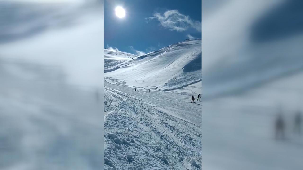 Palandöken Dağında Çığ Tehlikesi