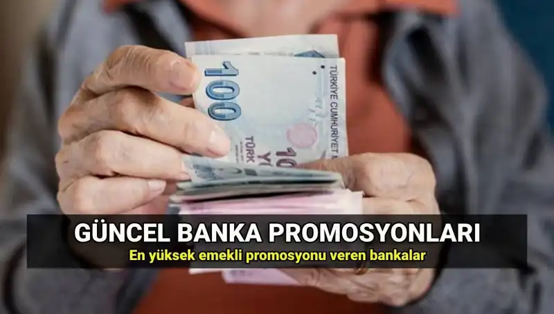 Emekliler İçin 2025'te Banka Promosyon Tutarları: En Yüksek ve En Düşük Bankalar