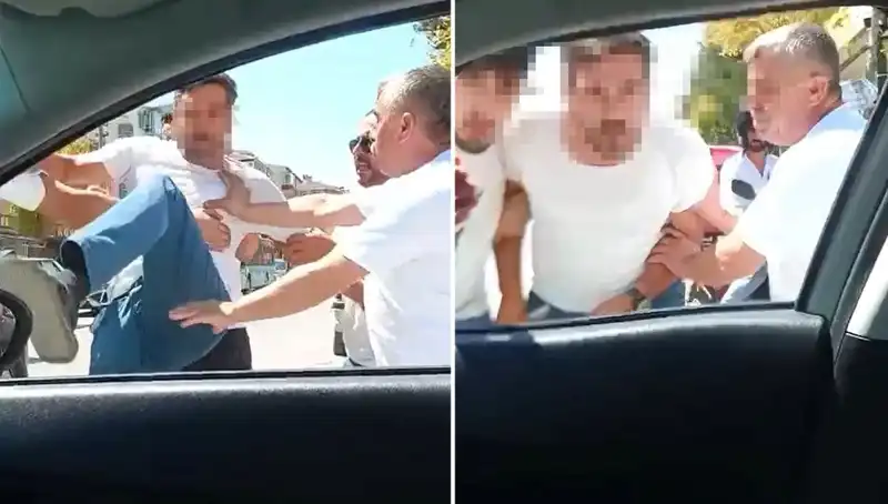 Dolmuş Şoförünün Trafikteki Dehşet Saçan Anları Kameraya Yansıdı!